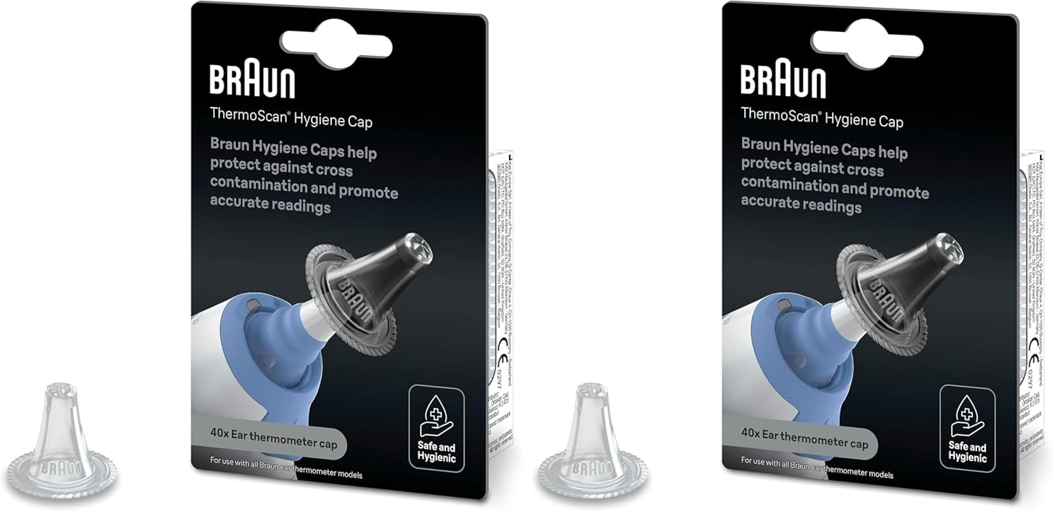 Detalle 2 de Braun ThermoScan Hygiene Caps (40 pcs) – Compatible with Braun ThermoScan Ear Thermometers