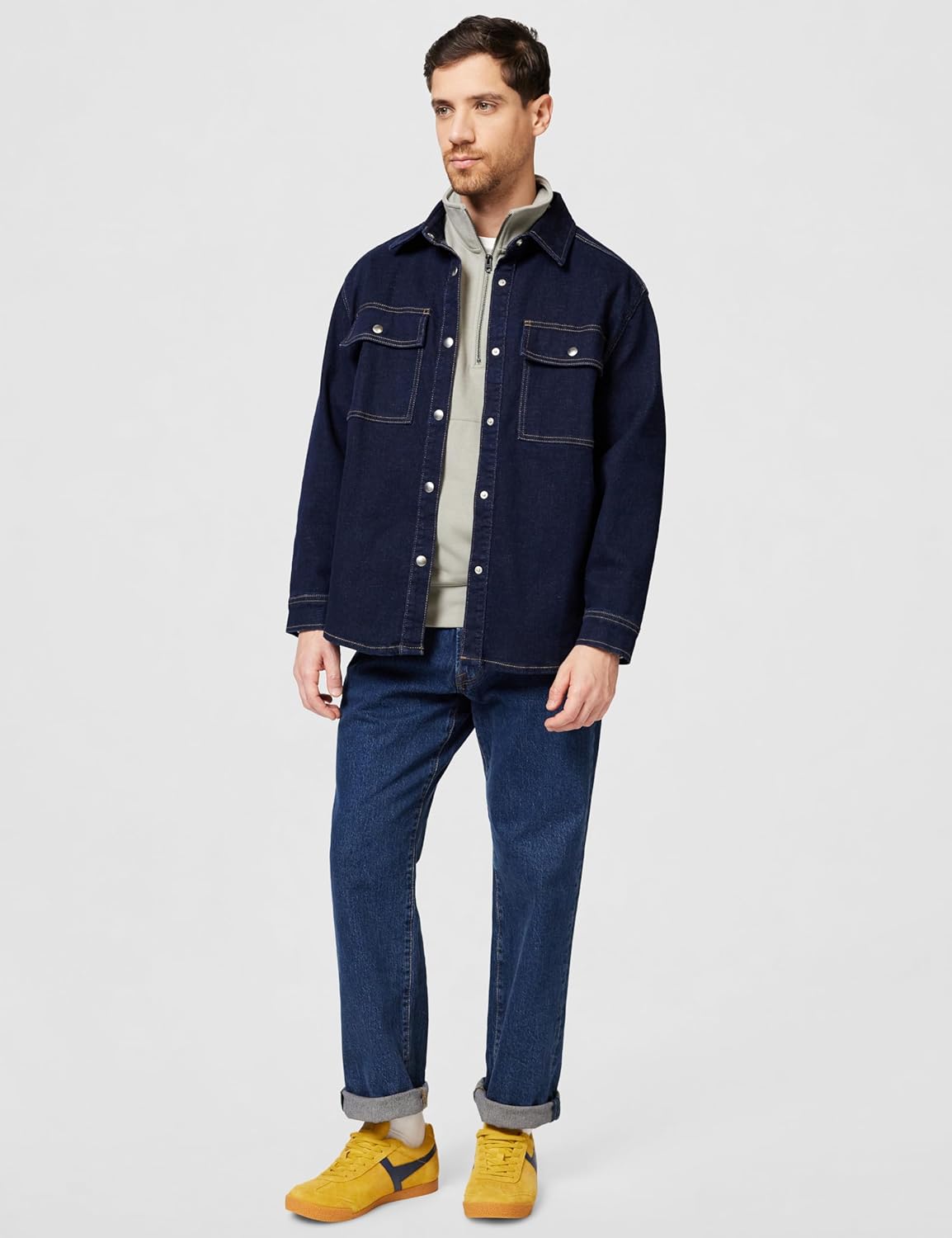 Thumbnail 5 de G-STAR Herren Nifous Half Zip Sweater – Halbreißverschluss mit gerippten Abschlüssen