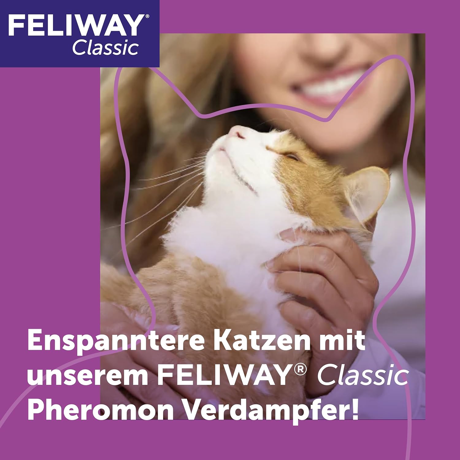 Detalle 2 de FELIWAY Classic Vorteilspack 3x48 ml – Pheromon-Diffuser für Katzen, von Tierärzten empfohlen