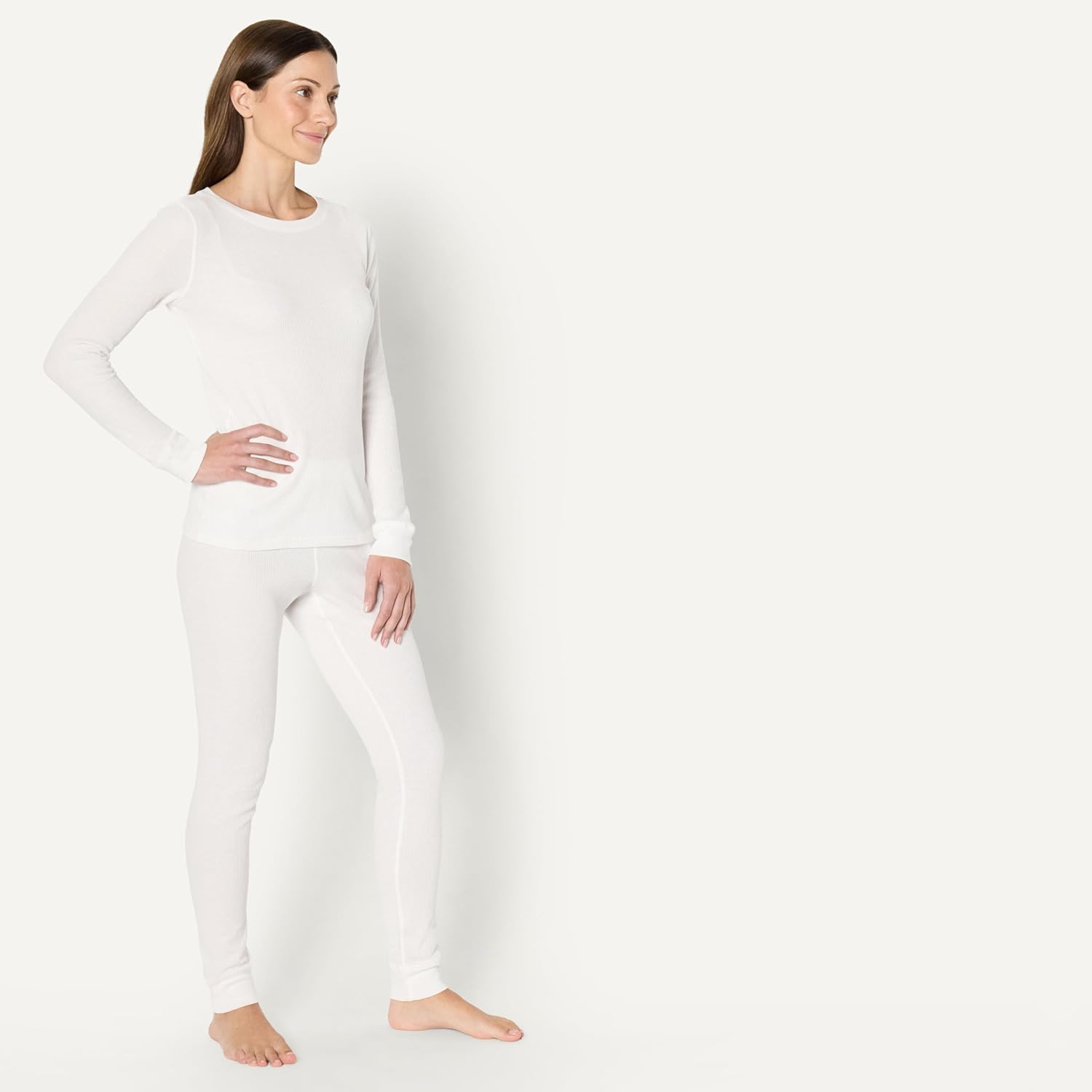 Thumbnail 1 de Amazon Essentials Damen Waffelpiqué-Pyjama-Set (Slim Fit), 2-teilig, Langarm