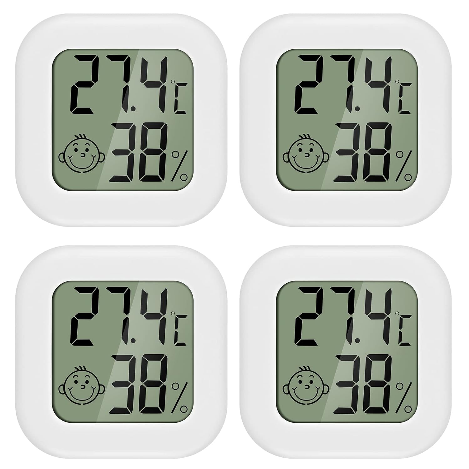 Detalle de PAIRIER 4 Stück Luftfeuchtigkeitsmesser Thermometer