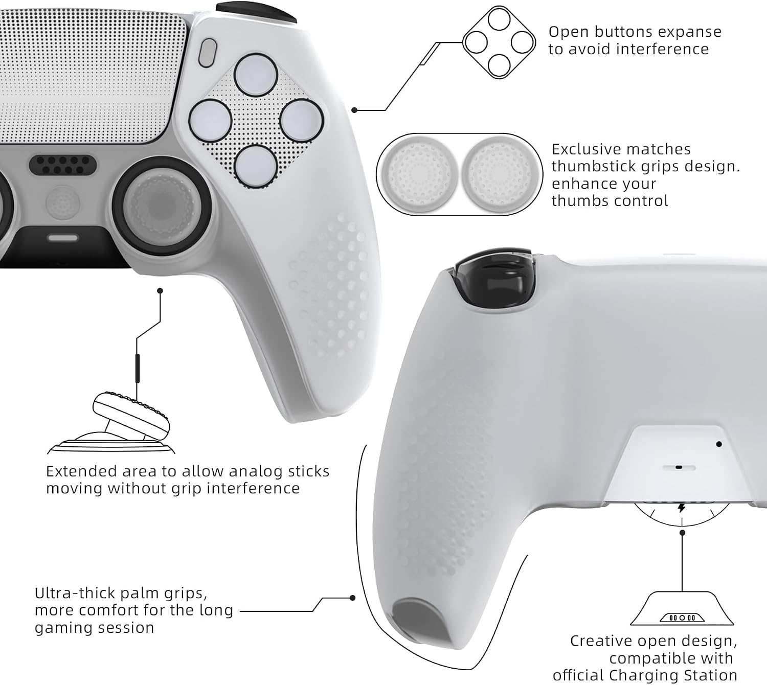 Thumbnail 5 de PlayVital PS5 grip cover with 6 thumb grips