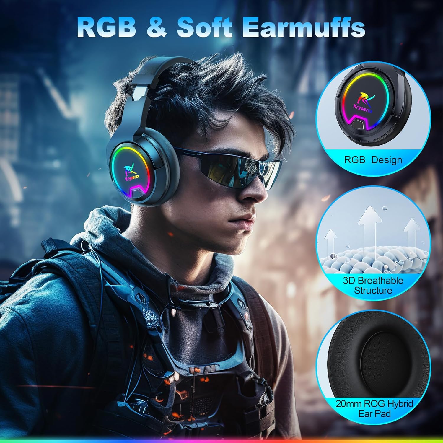 Thumbnail 5 de Krysenix PG4 Wireless Gaming Headset