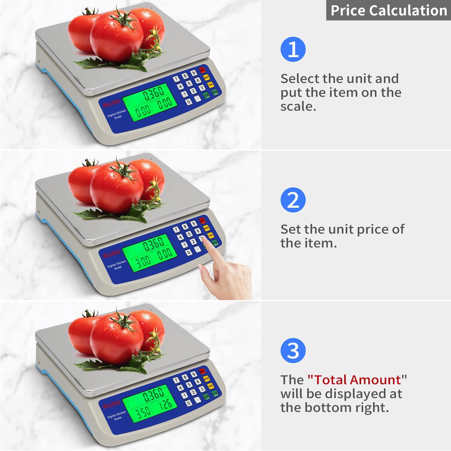 Thumbnail 5 de Large Digital Kitchen Scale 30KG for Baking 🍽