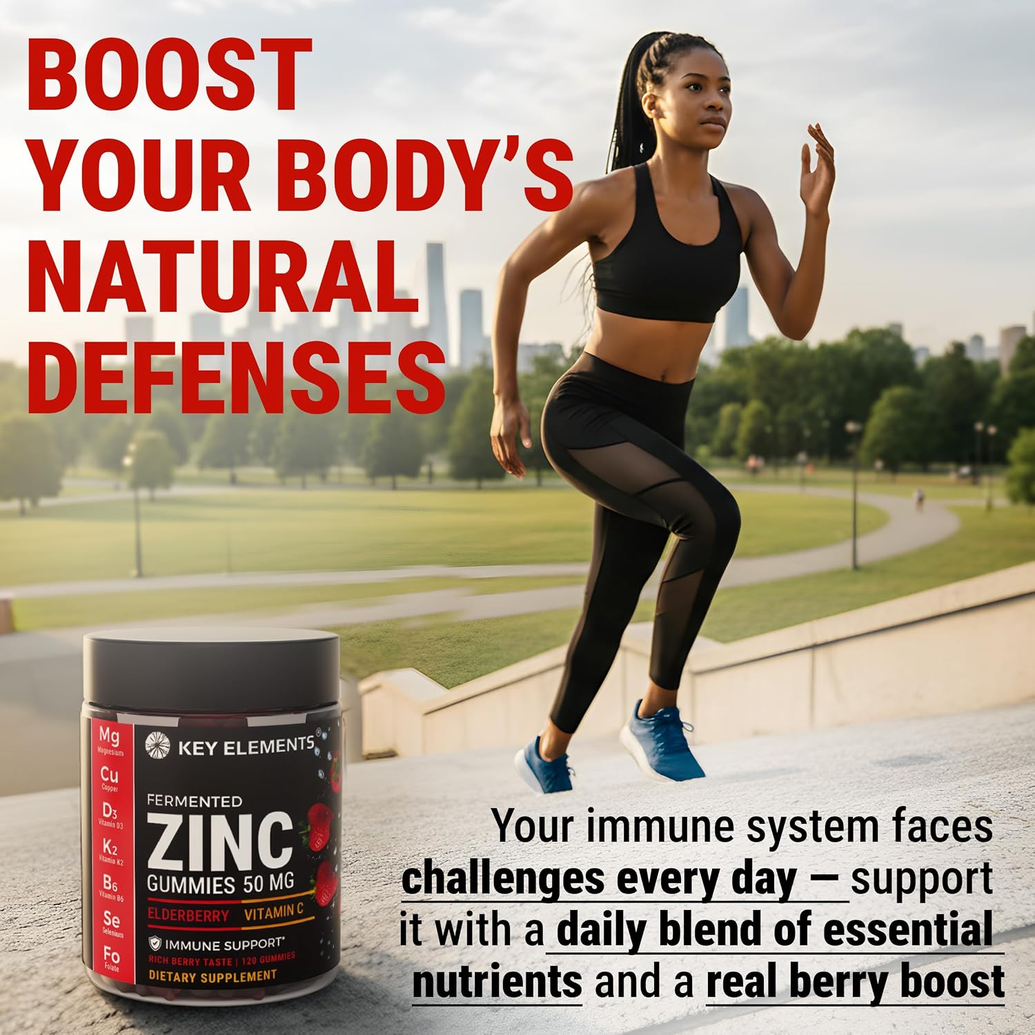 Detalle de KEY ELEMENTS Zinc Gummies 50 mg