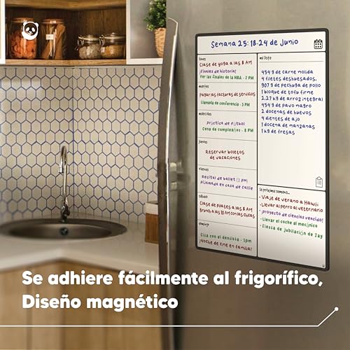 Thumbnail 2 de Smart Panda Pizarra Magnética A3 para nevera 📋