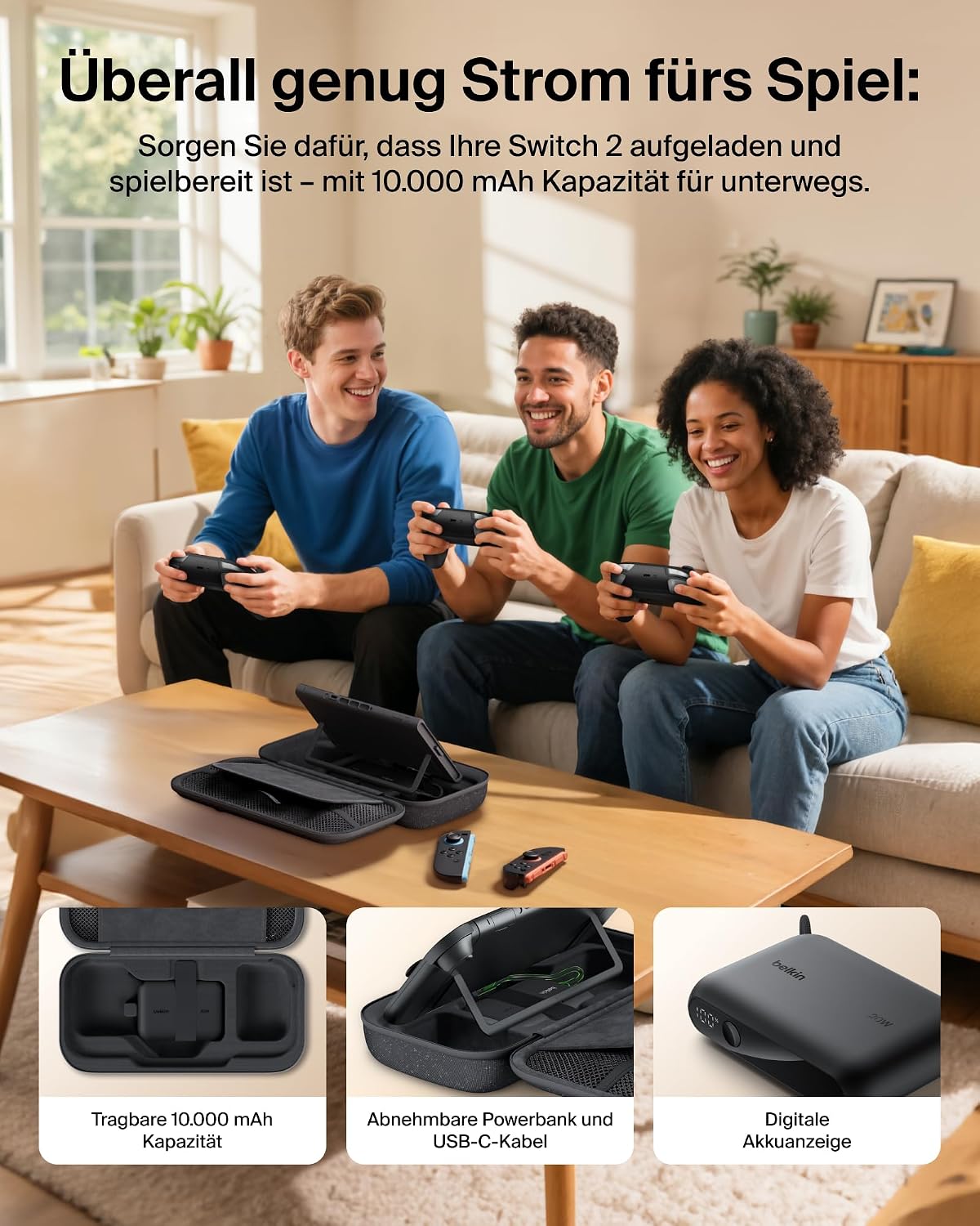 Thumbnail 2 de Belkin Gaming Switch 2 Tasche 10.000 mAh