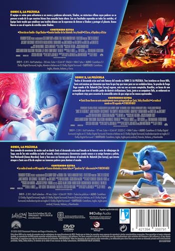 Thumbnail 1 de Sonic 1+2+3 Pack DVD 📀