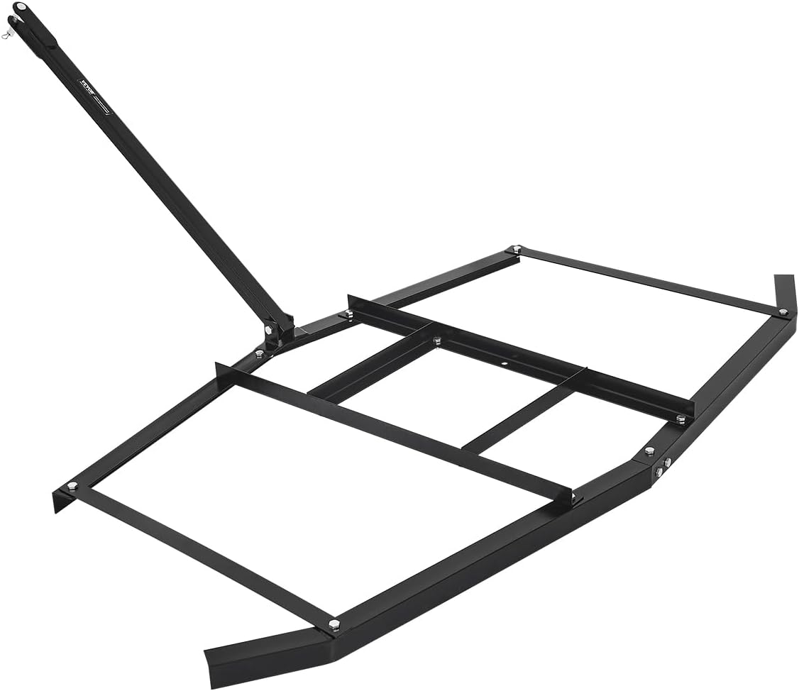 Detalle de VEVOR QYP74IN Drag Harrow, 74-Inch Q235 Steel Grader with Adjustable Bars