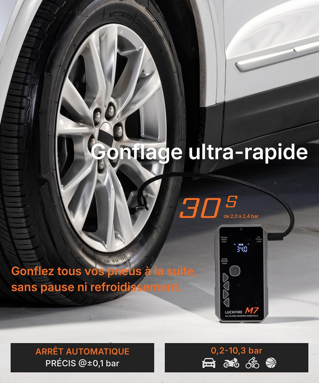 Thumbnail 3 de Luckfire M7 Booster batterie voiture 12V 60Wh