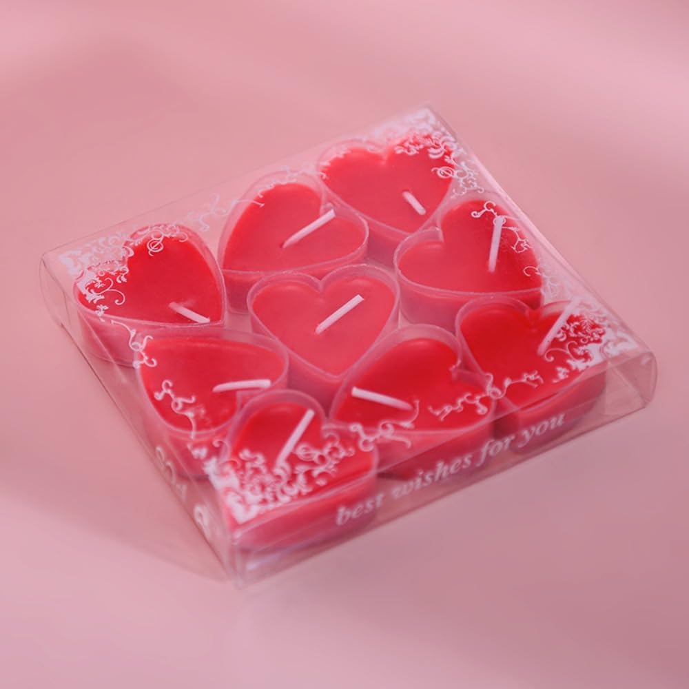 Thumbnail 6 de Love Candle 9 PCS Romantic Unscented Tea Lights (White)