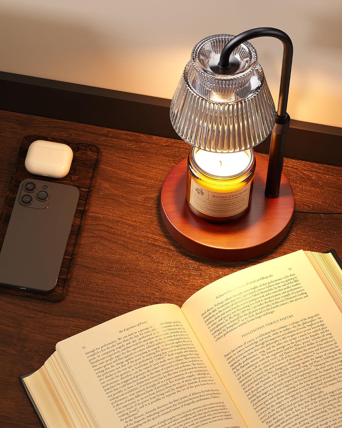 Thumbnail 4 de LISUNAR CWL-G002 Candle Warmer Lamp with Timer, Dimming and Adjustable Height
