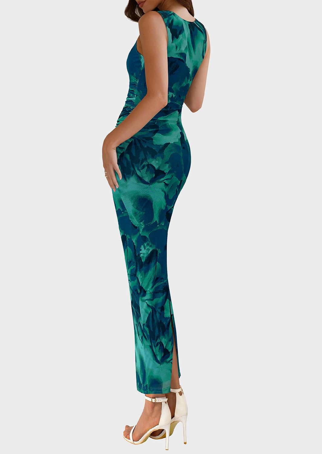 Thumbnail 1 de PRETTYGARDEN 2026 Mesh Sleeveless Floral Maxi Dress