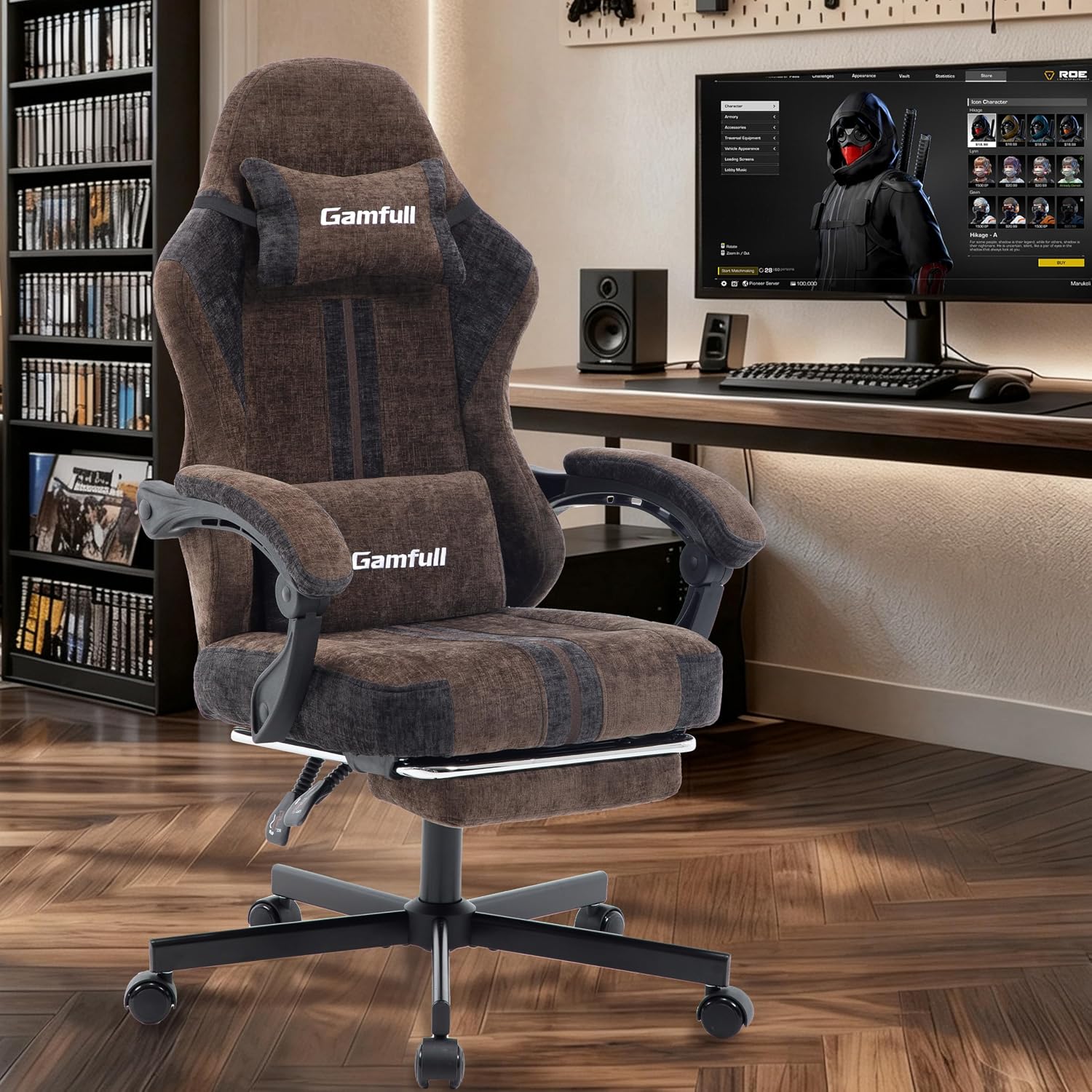 Thumbnail 6 de Gaming Chair with Footrest