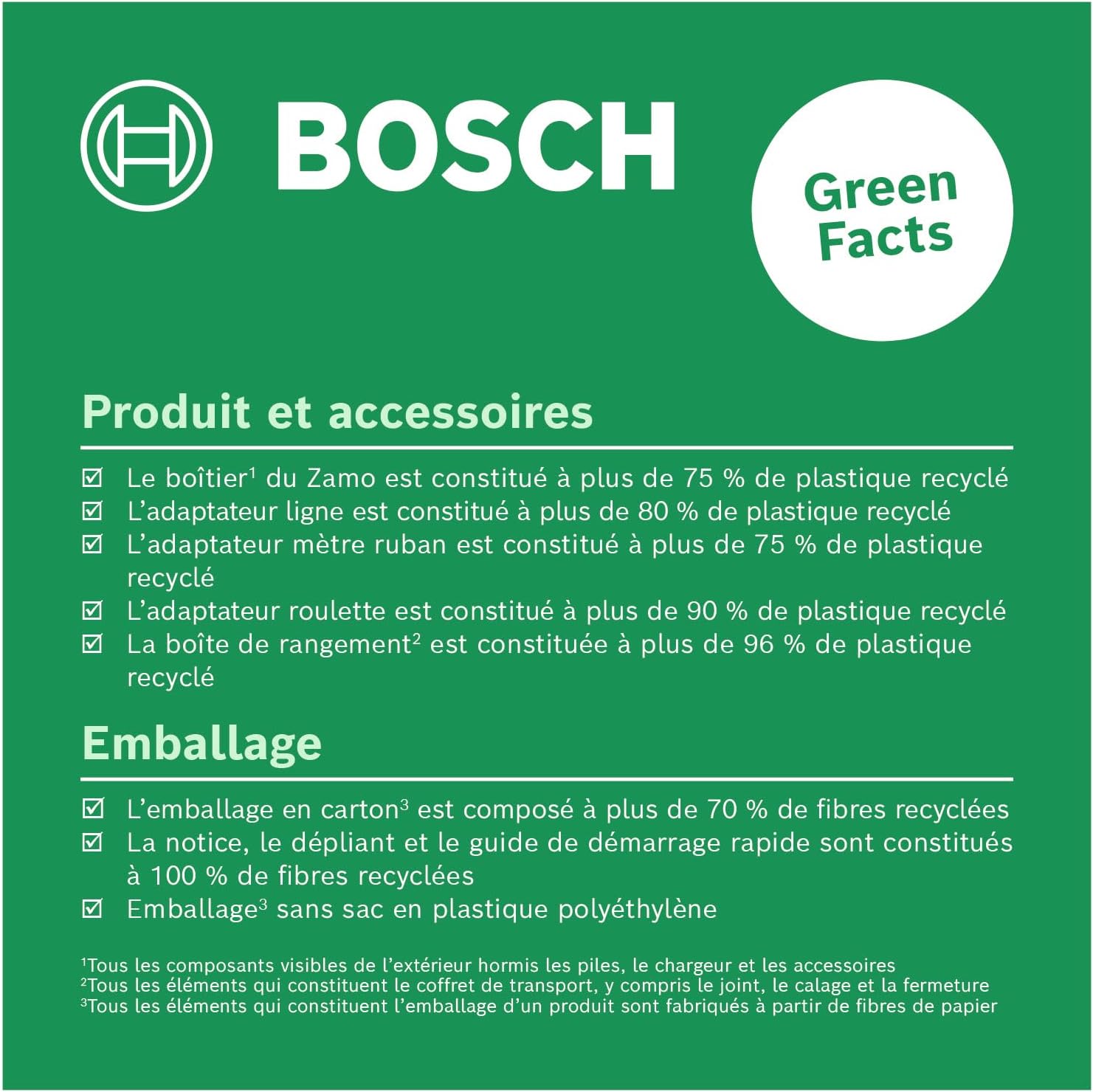Thumbnail 2 de Bosch Télémètre laser Zamo 4e génération avec 3 adaptateurs (jusqu’à 25 m) et piles rechargeables USB-C