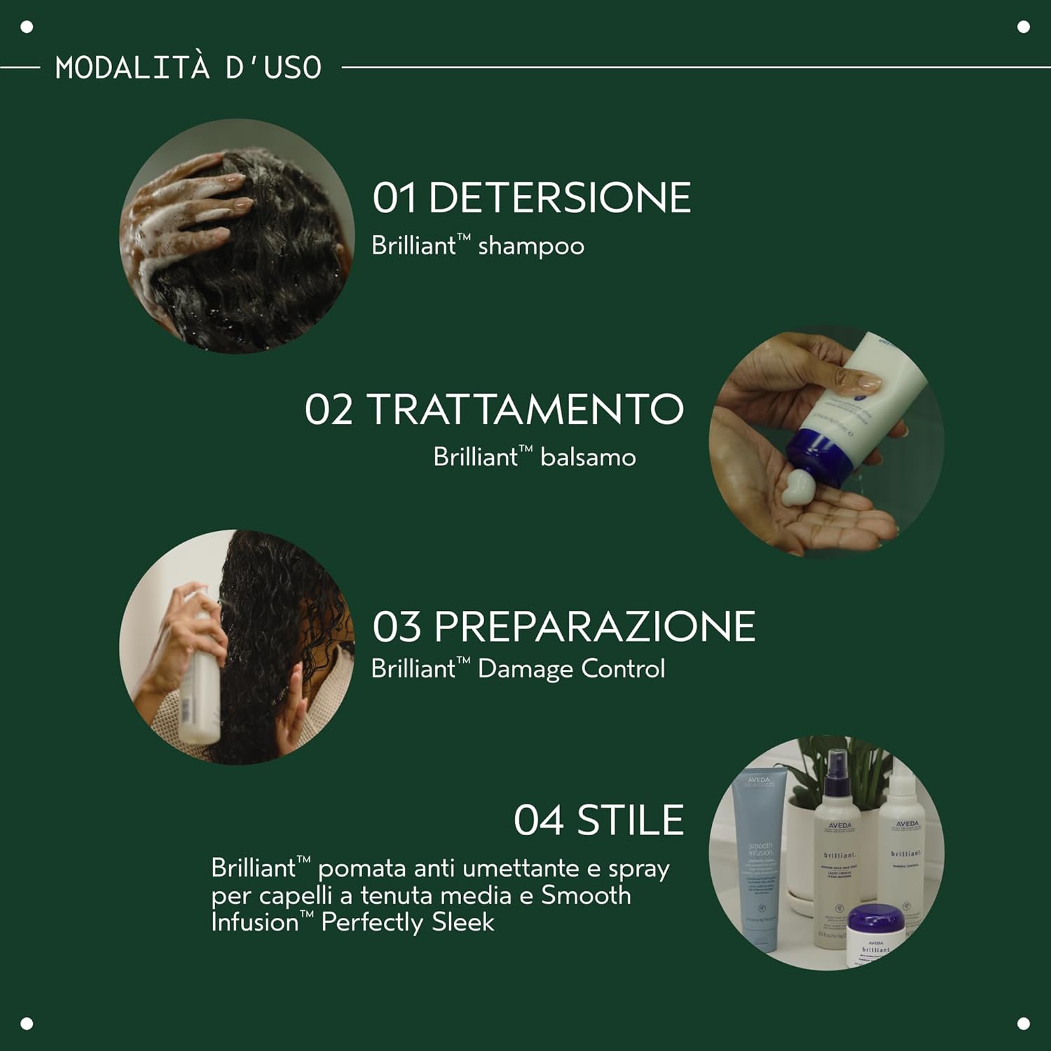 Detalle de Aveda Brilliant Damage Control Spray Districante e Termoprotettivo per Capelli (250 ml)