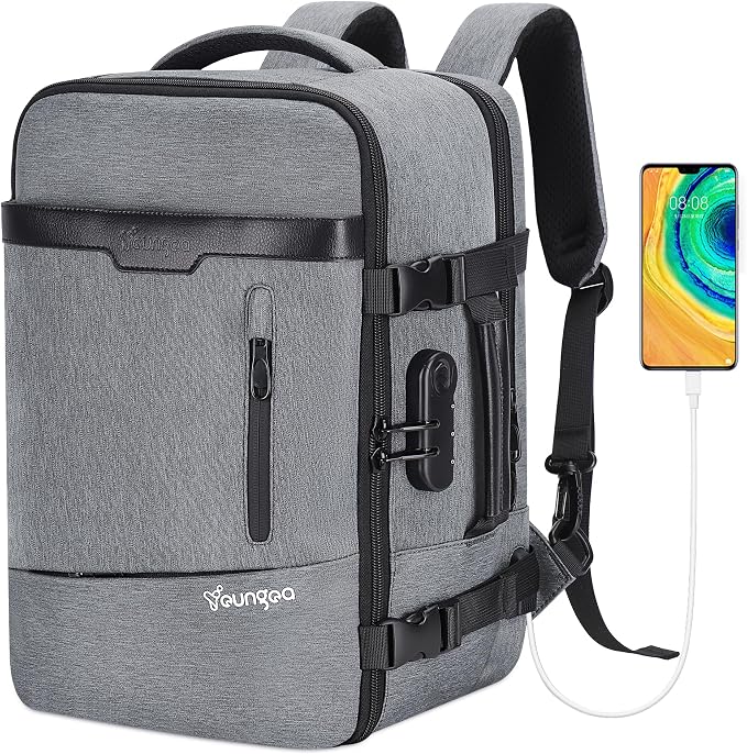 Detalle de YOUNGOA Mochila Cabina Ryanair 20L con Compartimento Portátil ✈