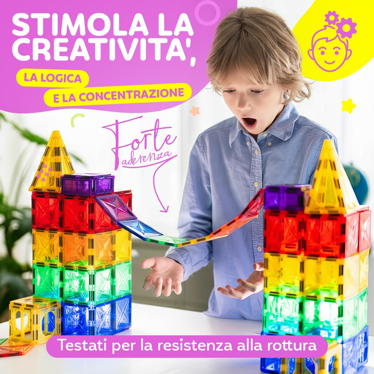 Thumbnail 1 de Magneo® Blocchi Magnetici 120 Pezzi gioco educativo