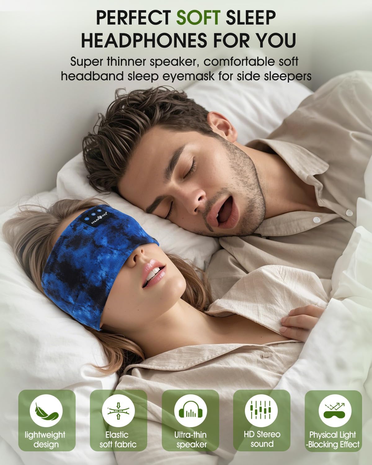 Thumbnail 3 de MUSICOZY Sleep Headphones 14H Bluetooth