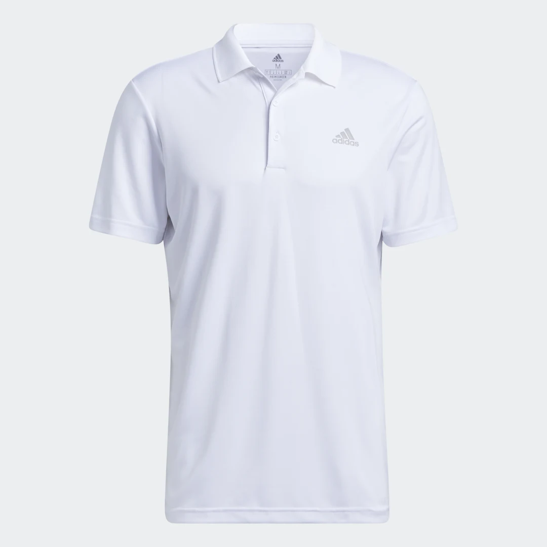 Detalle de Polo Performance Primegreen de Adidas — color Blanco