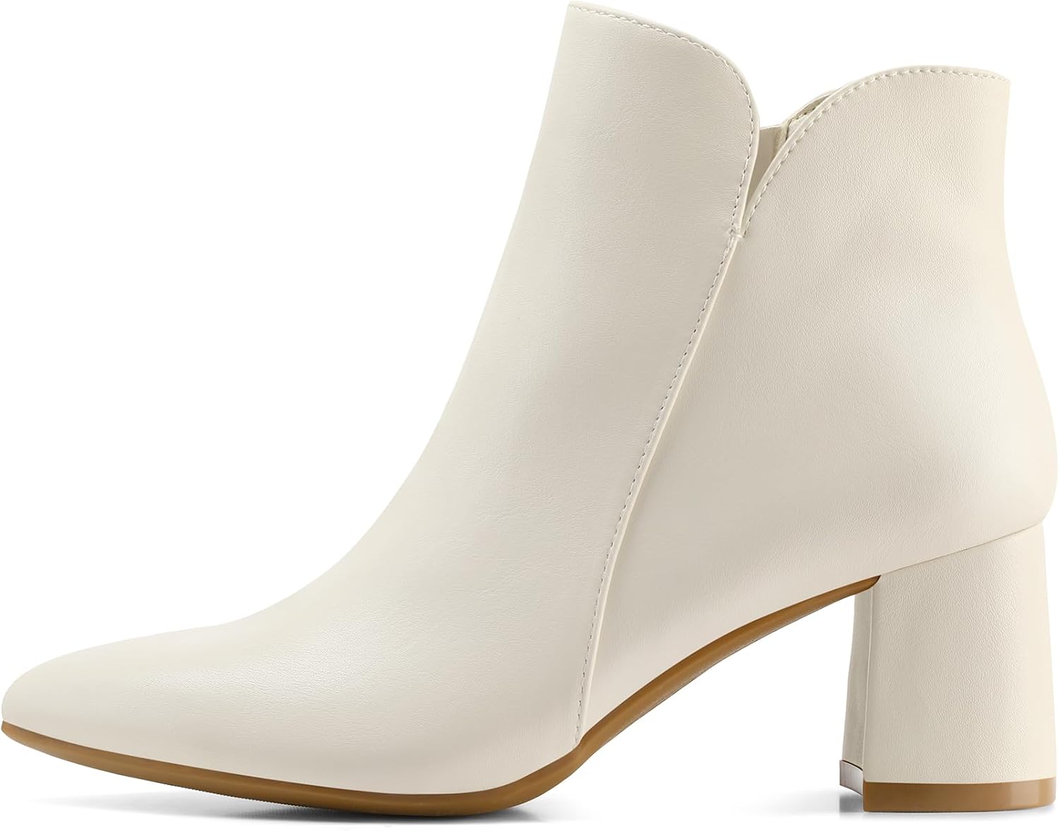 Thumbnail 6 de mysoft Women's Ankle Boots, 2.5-Inch Block Heel, Pointed Toe, Side Zip