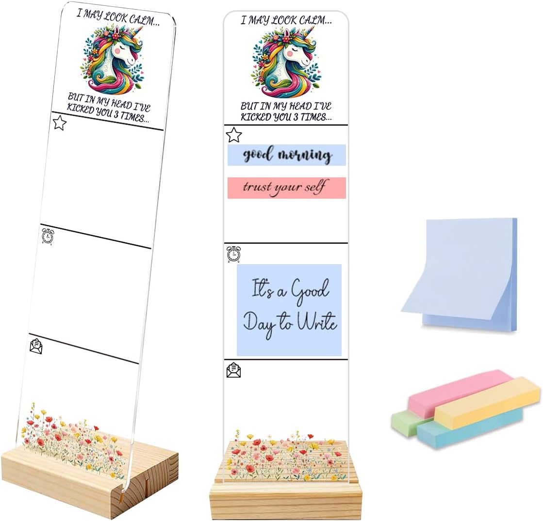 Detalle de Sticky Note Holder with Acrylic Board