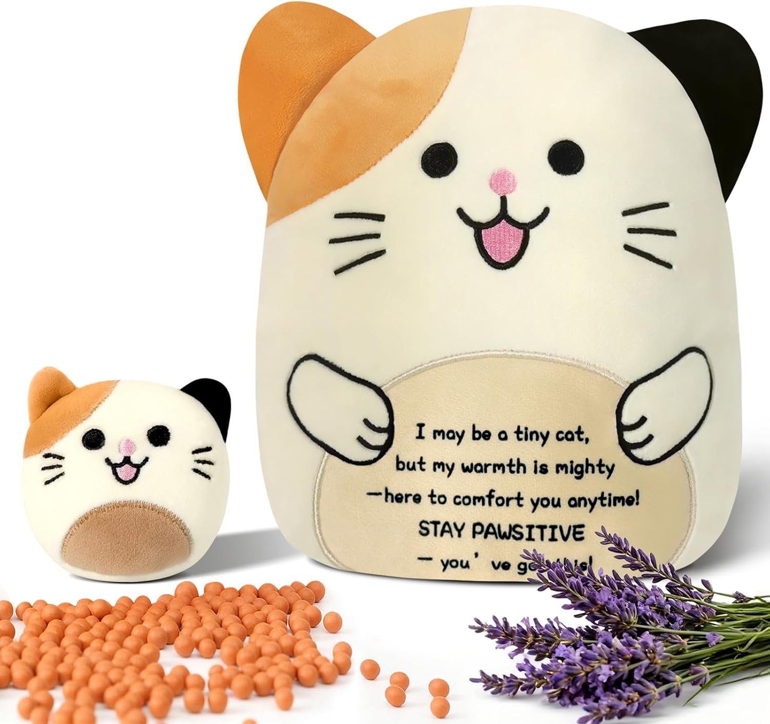 Detalle de Plush Cat Weighted Microwave Heat Pad 60–120s