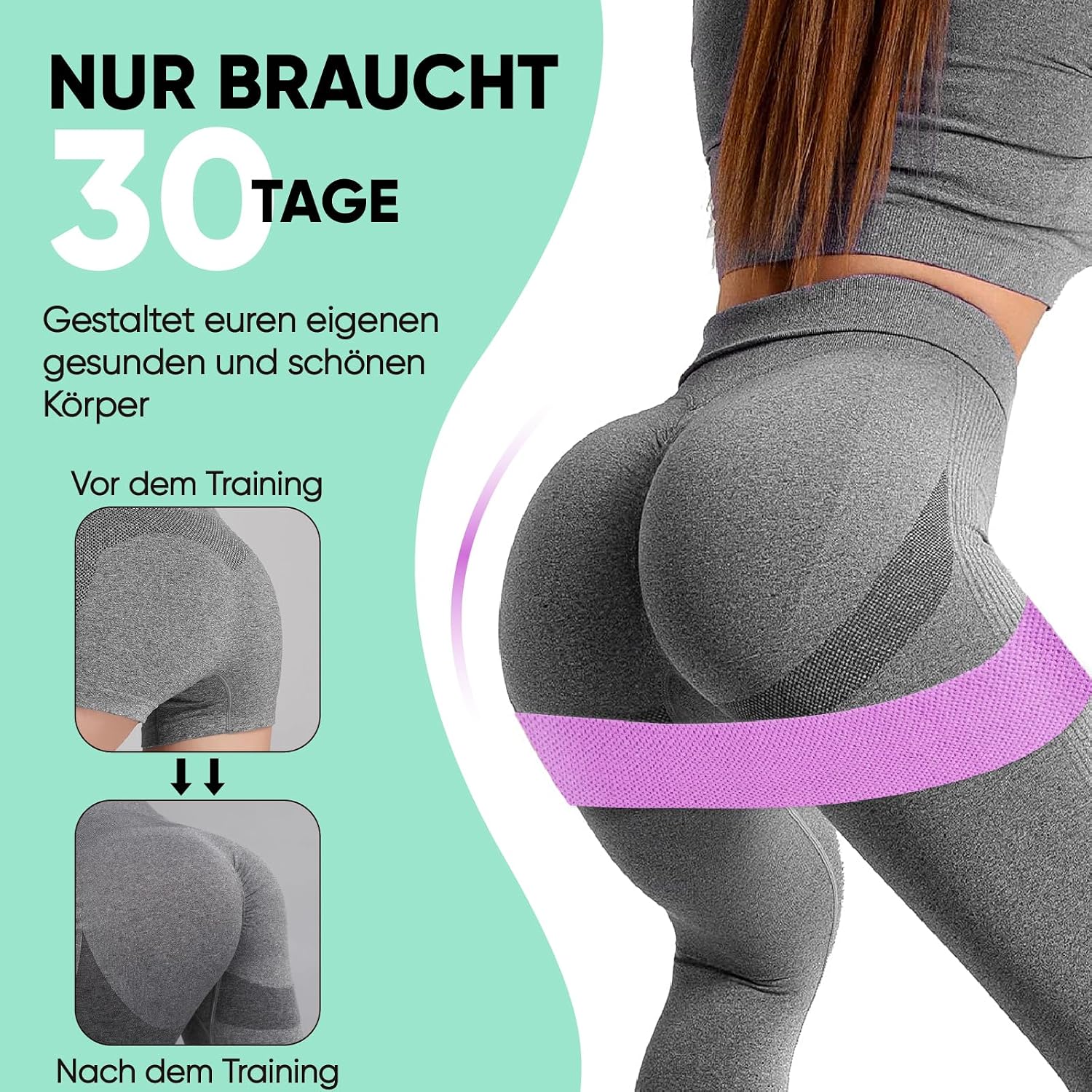Thumbnail 6 de Suright Widerstandsbänder Yogagürtel 3 Stufen