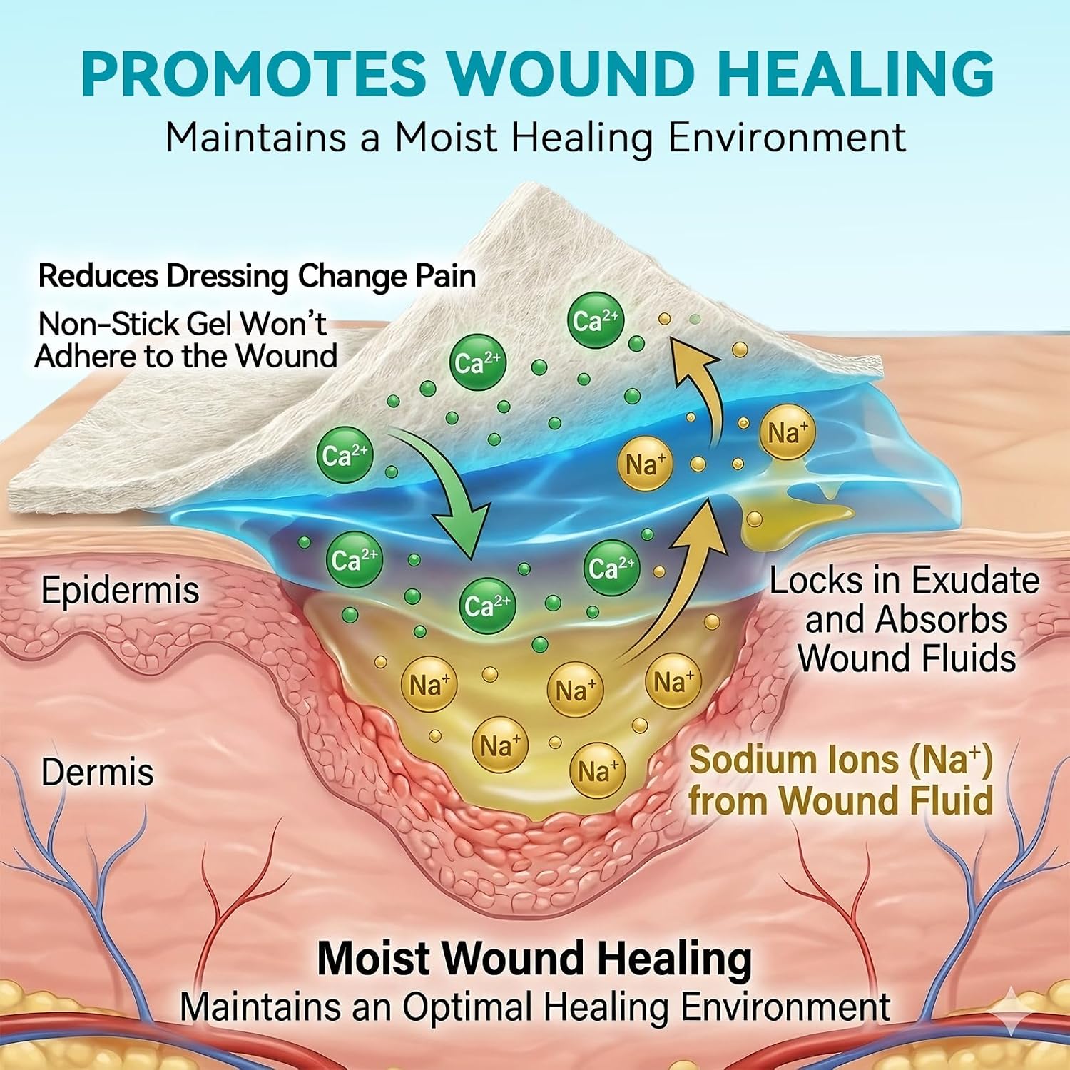 Thumbnail 2 de Dimora Calcium Alginate Wound Dressing 4x4 Patches (10 Sterile Pads)