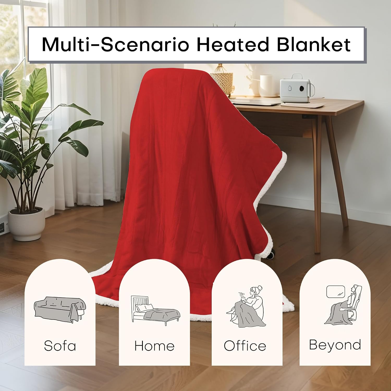 Thumbnail 5 de RALYSUN Electric Heated Blanket 62"x84"
