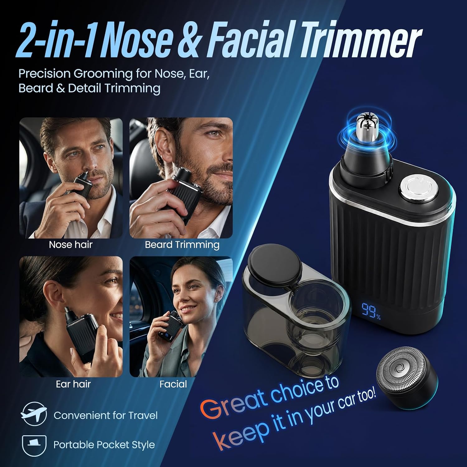 Thumbnail 2 de Yunmiss Nose and Facial Hair Trimmer 2-in-1