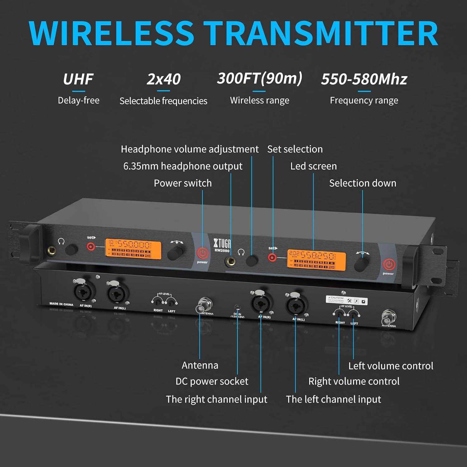 Detalle 2 de XTUGA Wireless In-Ear Monitor System RW2080