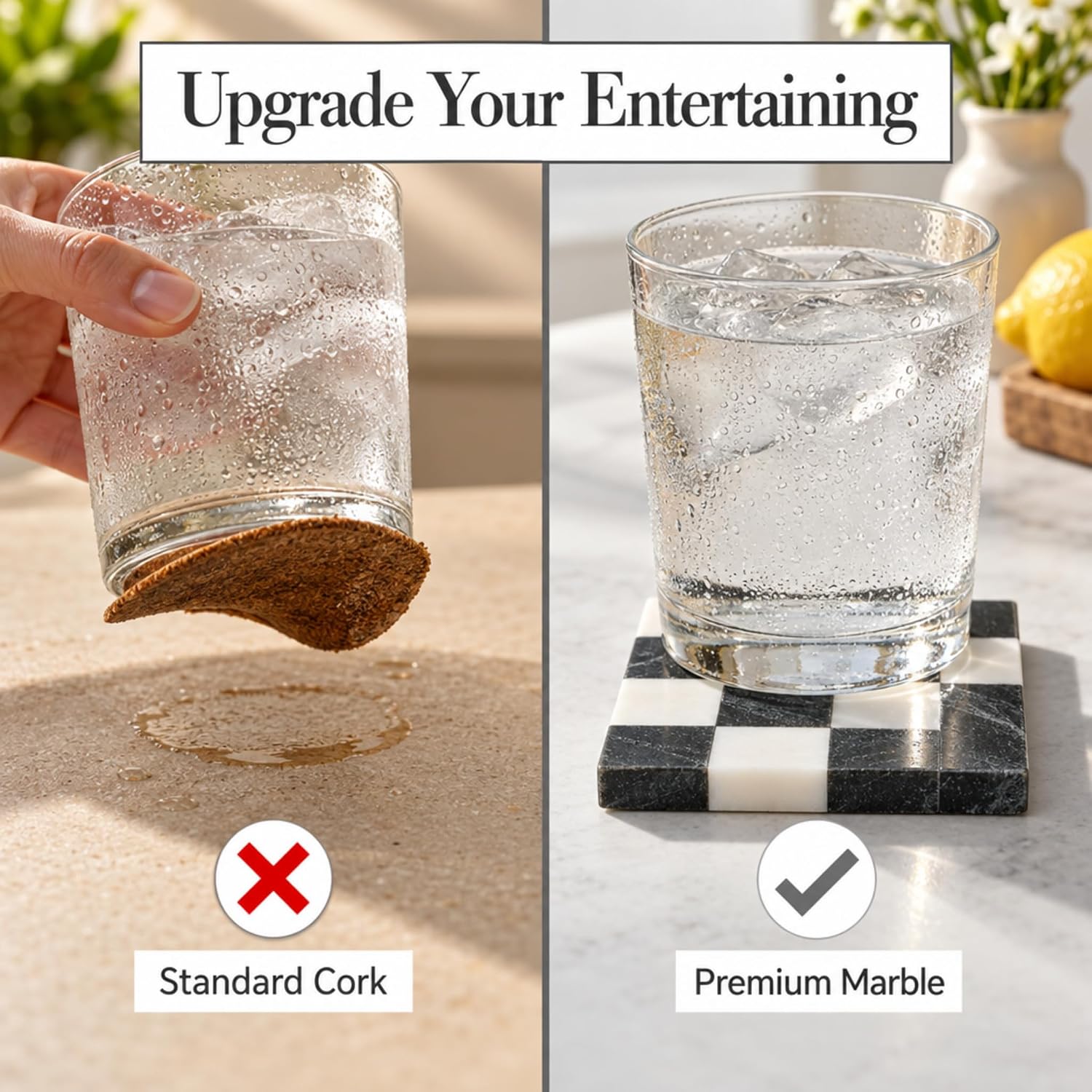 Detalle 2 de Mud Pie Coaster Set 4-inch