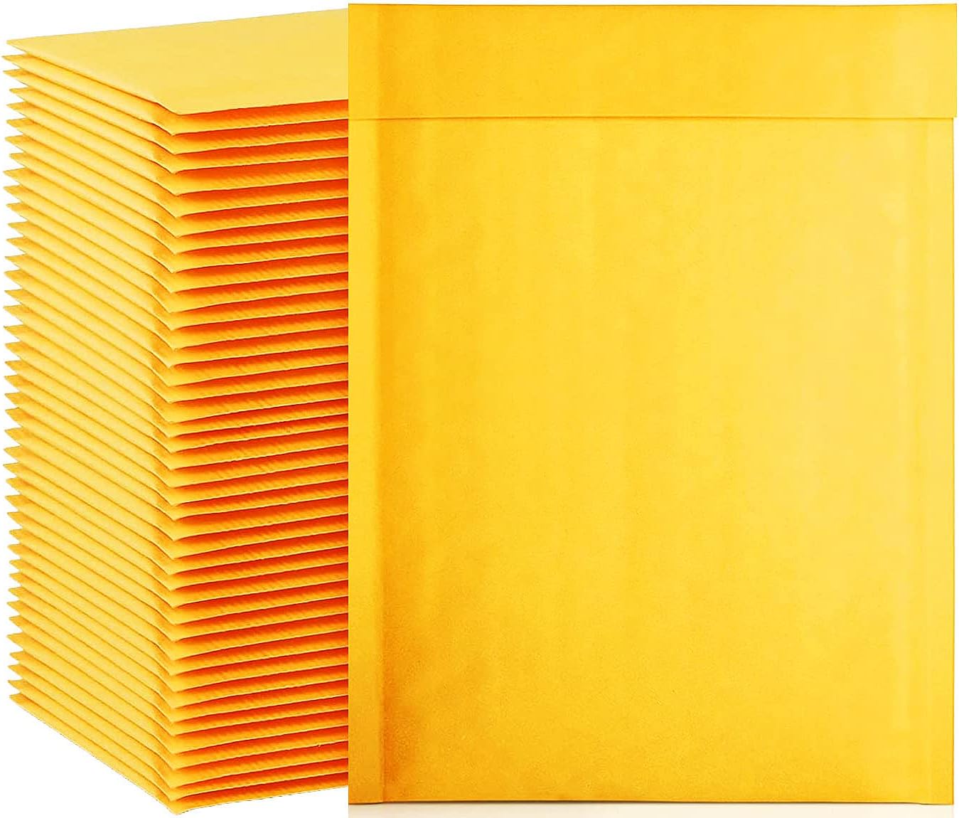 Thumbnail 6 de Packbabol Kraft Bubble Mailers 8.5x11 Inch – 50 Pcs, Yellow Self-Sealing Padded Envelopes