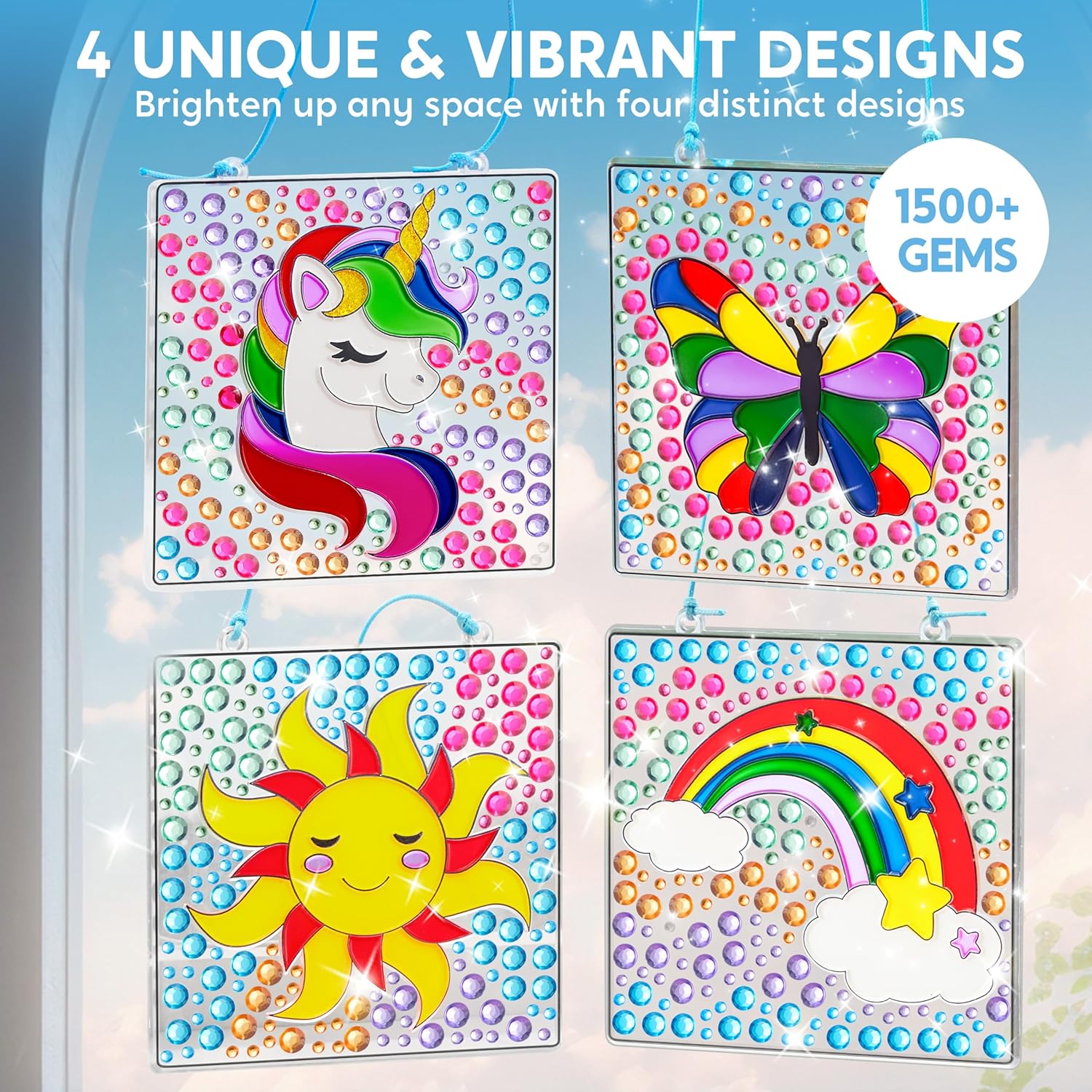 Detalle 2 de Klever Kits Suncatcher Craft Kit 4‑design set