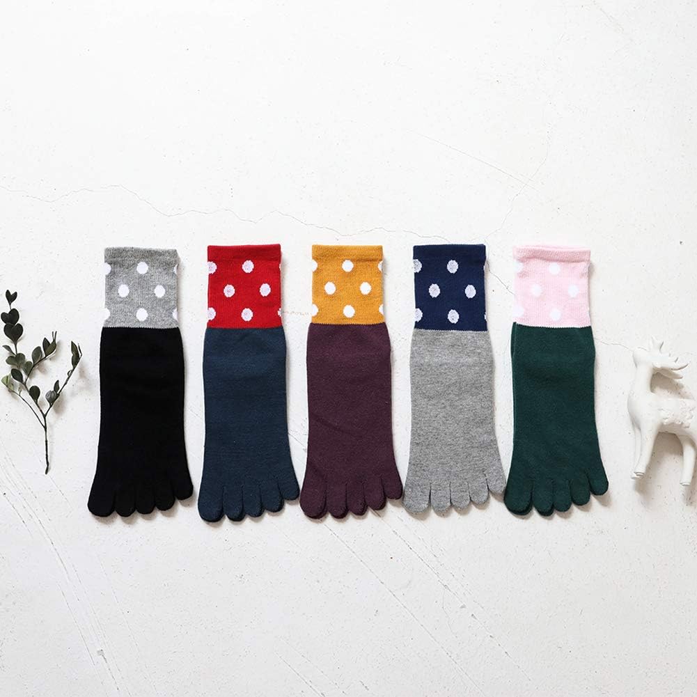 Thumbnail 6 de Chaussettes à doigts pour femme – 5 doigts en coton, respirantes et confortables (4/5 paires)