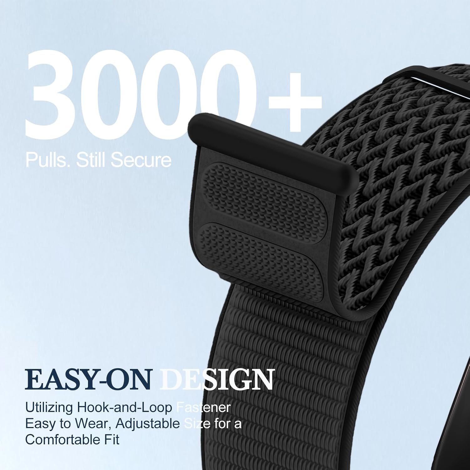Detalle de Nylon Sport Loop Strap for Apple Watch – breathable, durable and versatile