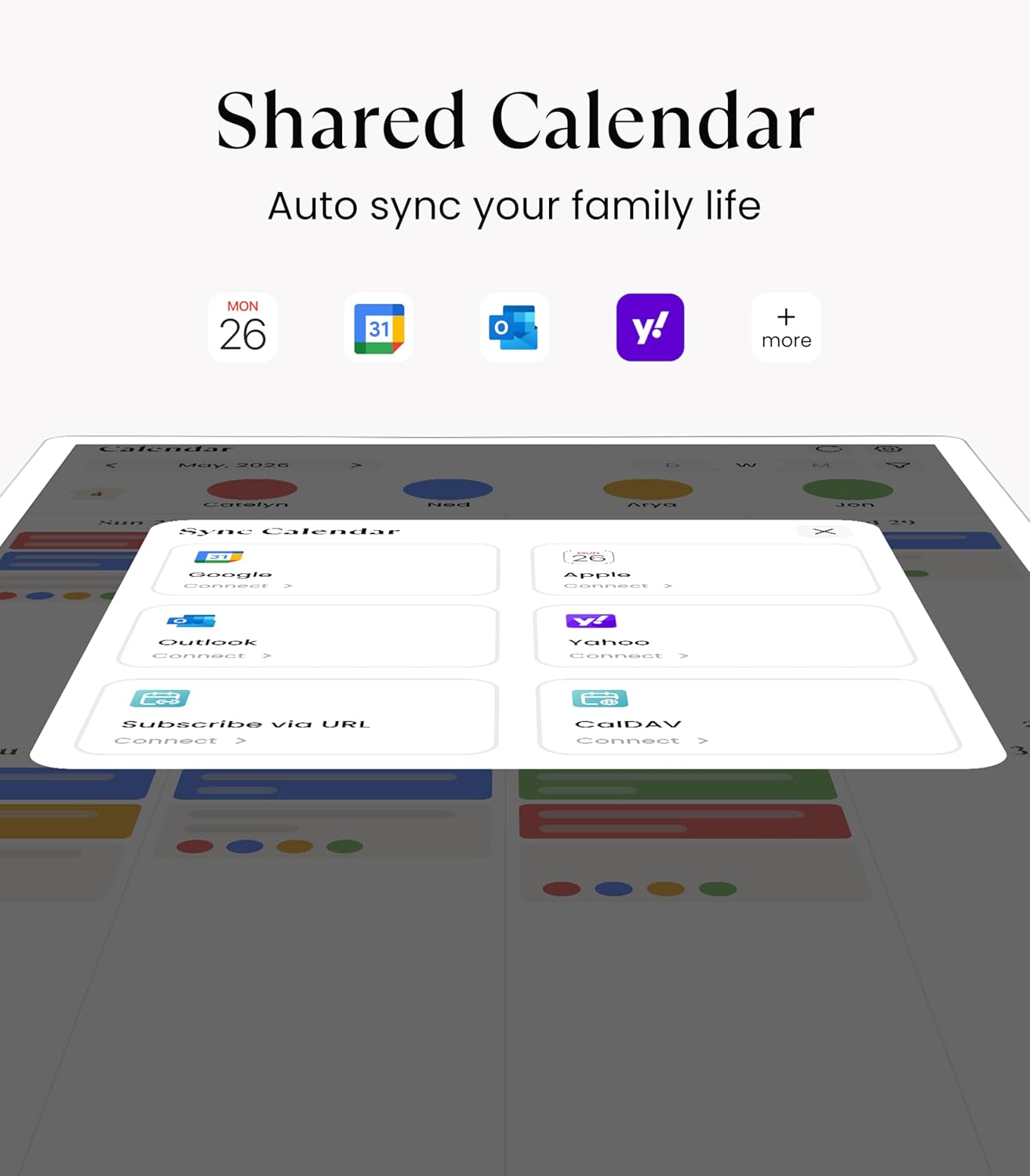 Detalle de Cozyla Calendar Plus 2: 24" Digital Wall Calendar & Family Planner