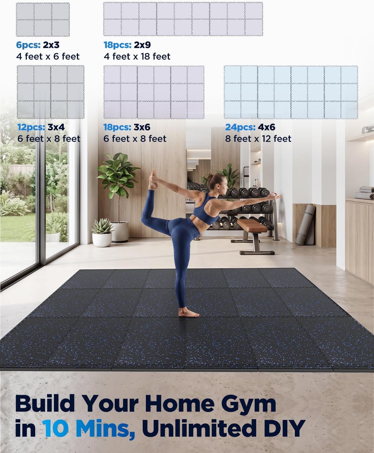 Thumbnail 6 de Vivaluz Gym Flooring 0.6-Inch Thick