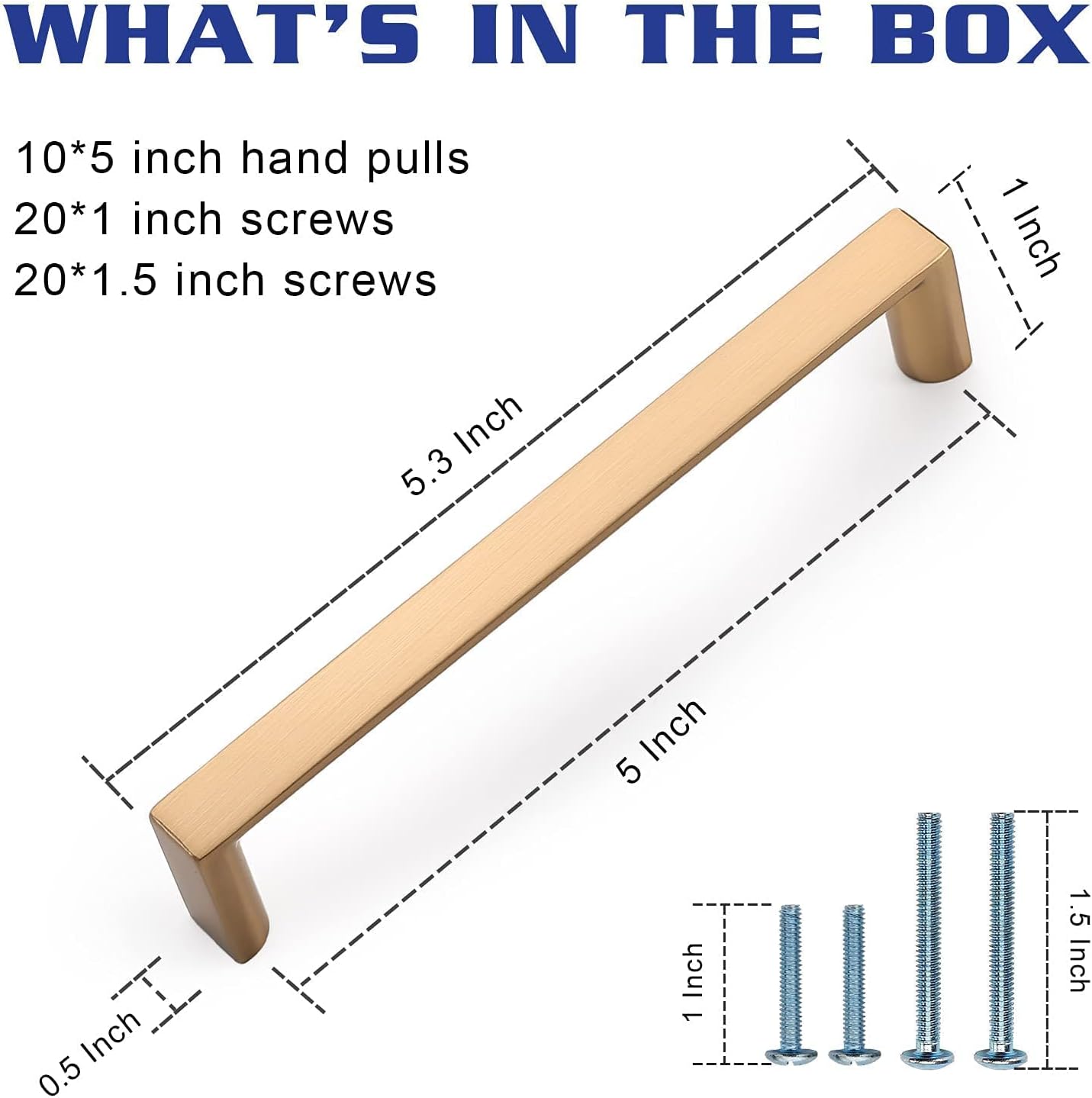 Thumbnail 5 de KNOKLOCK 50a131c0-13a4-4ddb-a034-15f144e35885 Cabinet Pulls, 10-Pack