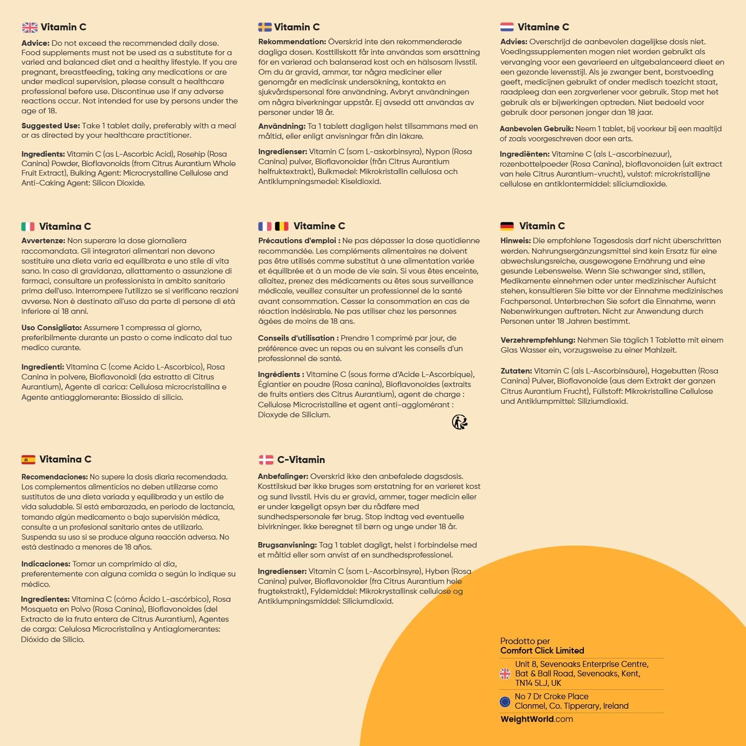 Thumbnail 6 de Vitamina C 1000mg vegana 180 compresse — integratore 🍊