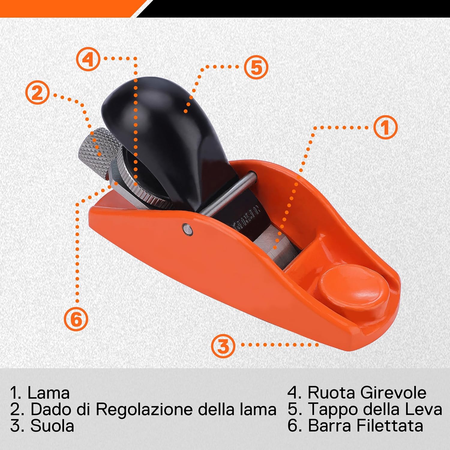 Thumbnail 2 de JORGENSEN Mini pialla per legno da 3-1/2" – pialla manuale compatta per rifilatura di precisione