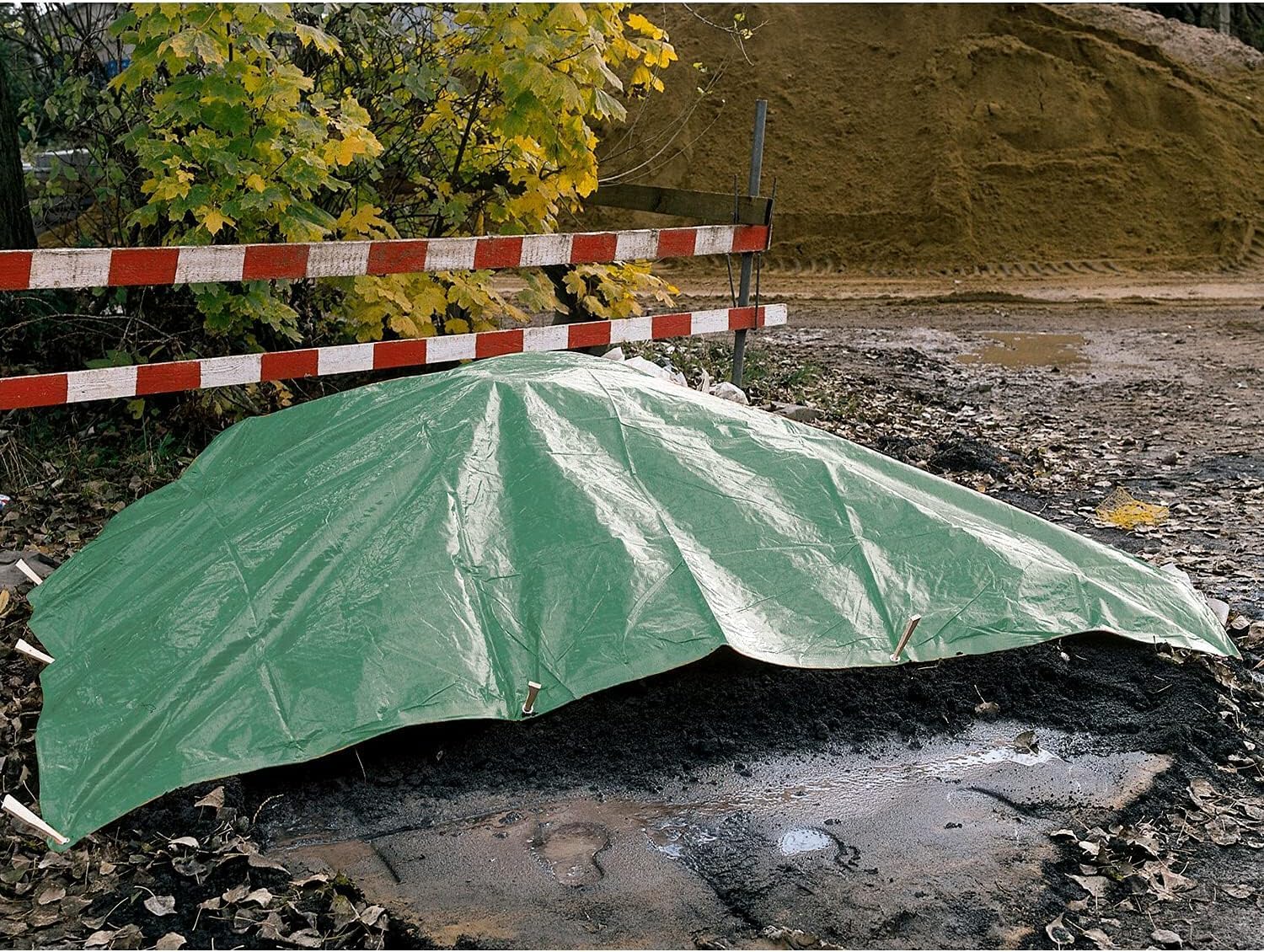 Thumbnail 3 de Abio Abdeckplane 3x4m Grün 90 g/m² – wasserdicht, Ösen, vielseitig einsetzbar