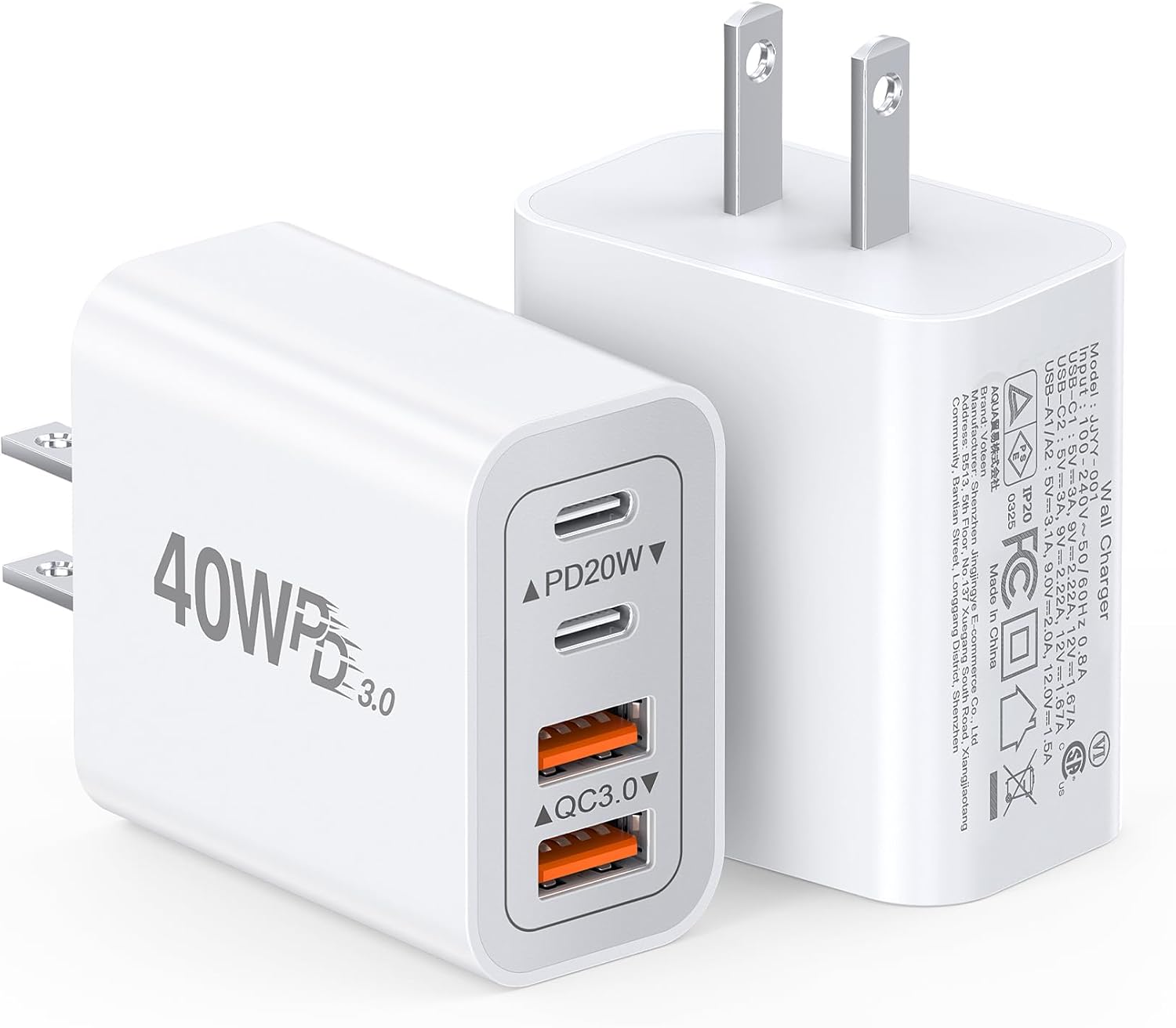 Detalle de USB C Charger 40W Fast Charging