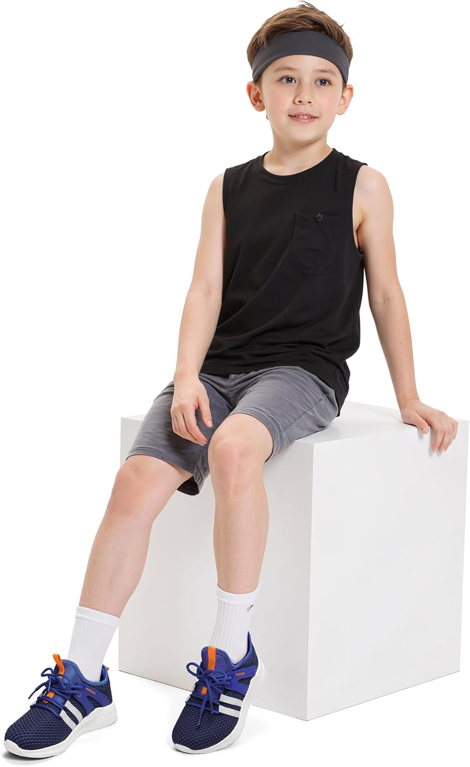 Thumbnail 5 de RUNSIDE Kids’ Lightweight Breathable Lace-Up Tennis & Running Sneakers