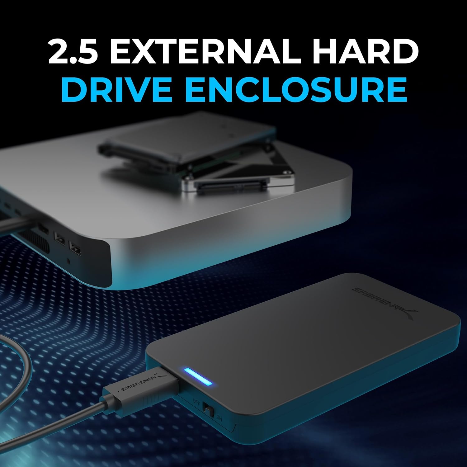 Detalle 2 de SABRENT EC-UASP SATA to USB enclosure