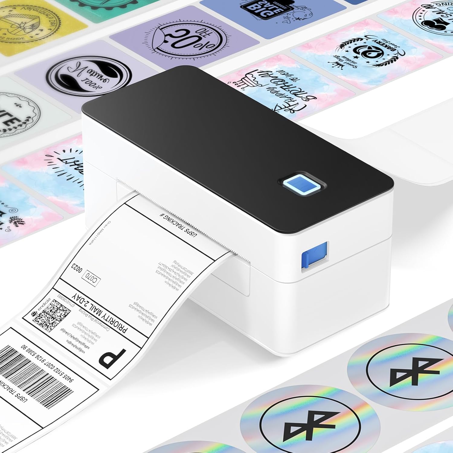 Detalle de SVANTTO Bluetooth Thermal Label Printer 4x6 for Royal Mail, eBay and Etsy (no-ink)