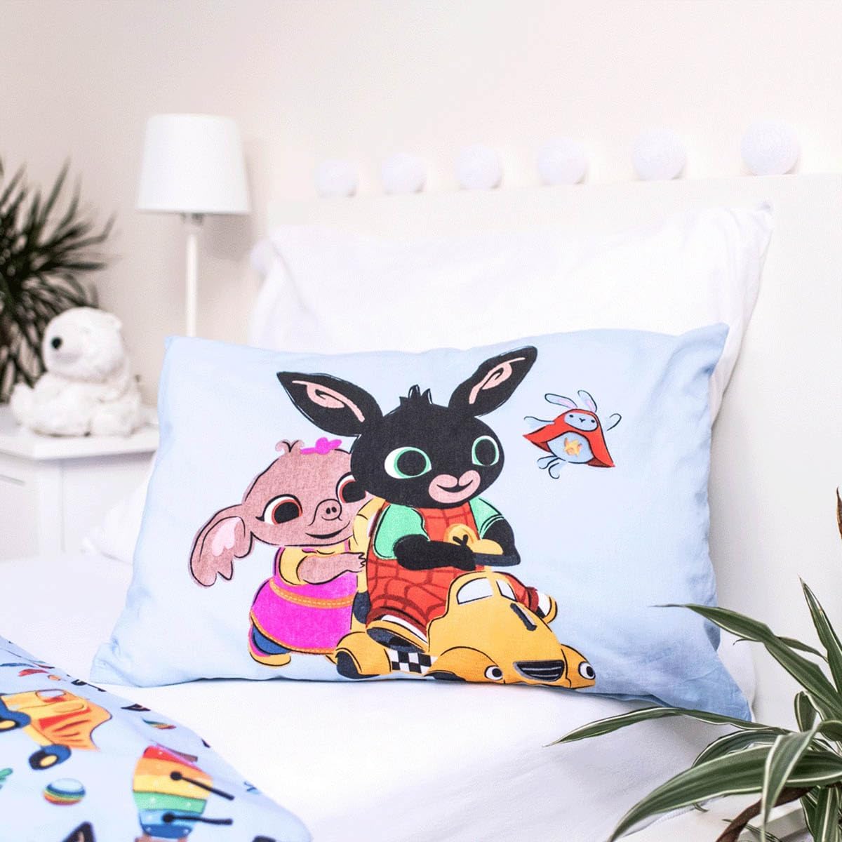 Detalle 1 de Jerry Fabrics 21BS058 Bing Bunny-beddengoedset, omkeerbaar, 100% katoen