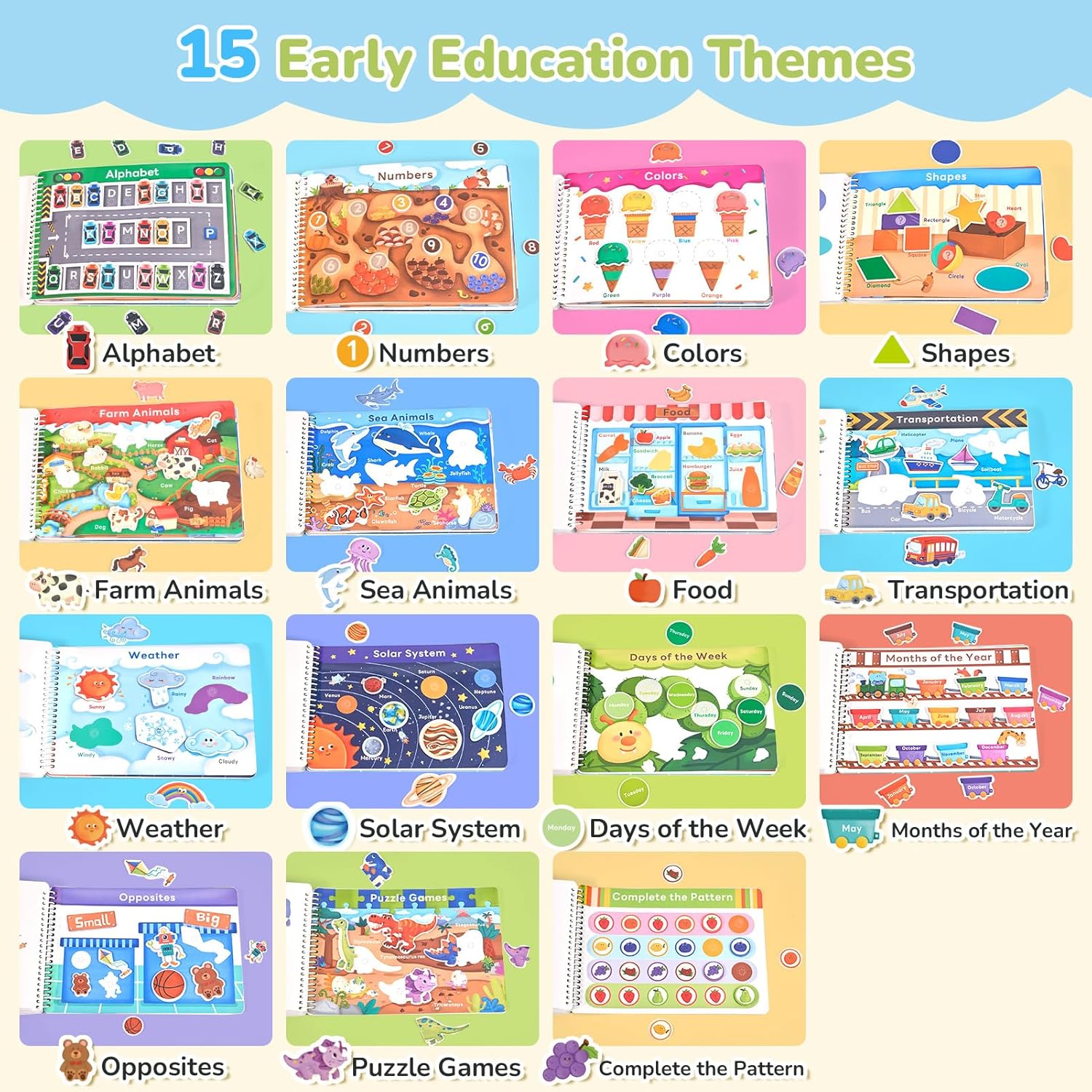 Detalle de JoyCat Busy Book for Toddlers 3-5