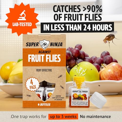 Thumbnail 2 de Super Ninja Fruit Fly Traps for Indoors — 4 Pack, Safe, Effective Indoor Fly Control